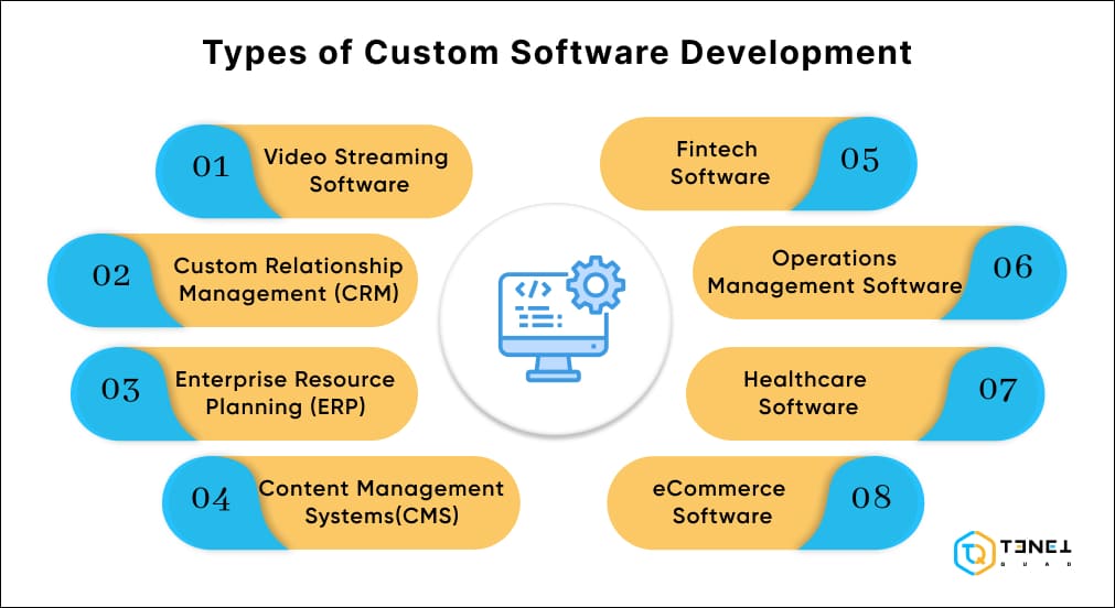 types of custom software development