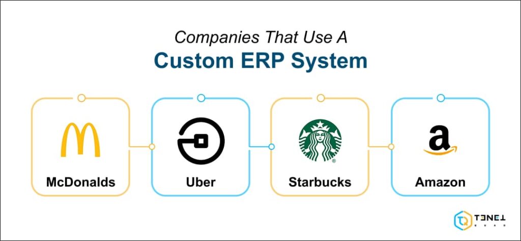 companies that use a custom erp system