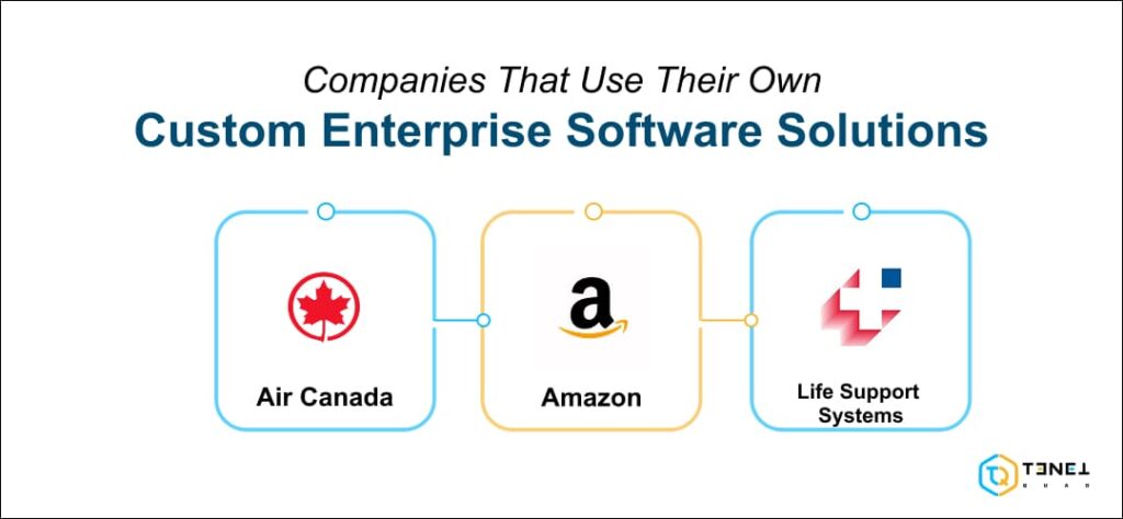 companies that use their own custom enterprise software solution